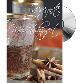 Gesegnete Weihnachtszeit (CD-Card) Motiv Teeglas