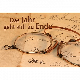 Das Jahr geht still zu Ende (Faltkarte)