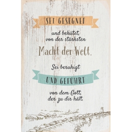 Sei gesegnet und behütet (Textkarte) Heiko Bräuning